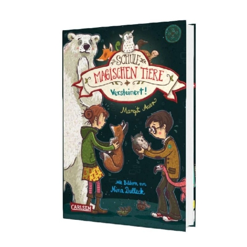 Buchcover und Innenansicht für das Buch: Die Schule der magischen Tiere 09: Versteinert!