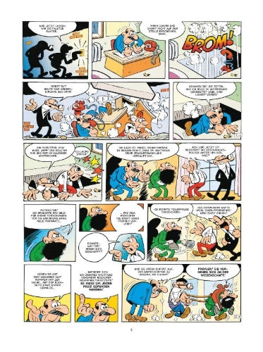 Buchcover und Innenansicht für das Buch: Mortadelo y Filemon: A la caza del cuadro