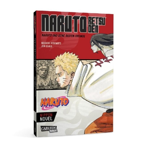 Buchcover und Innenansicht für das Buch: Naruto Retsuden: Naruto und seine besten Freunde (Nippon Novel)