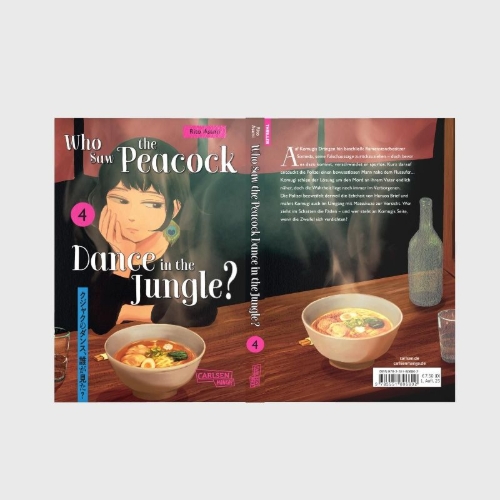 Buchcover und Innenansicht für das Buch: Kujaku no Dance, Dare ga Mita?