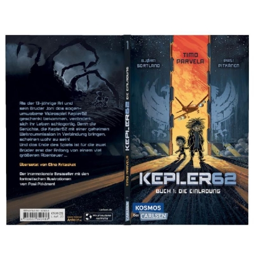 Buchcover und Innenansicht für das Buch: Kepler62 1: Die Einladung