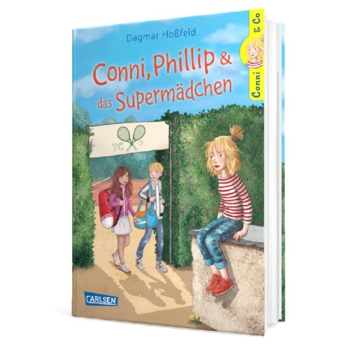 Buchcover und Innenansicht für das Buch: Conni & Co 7: Conni, Phillip und das Supermädchen