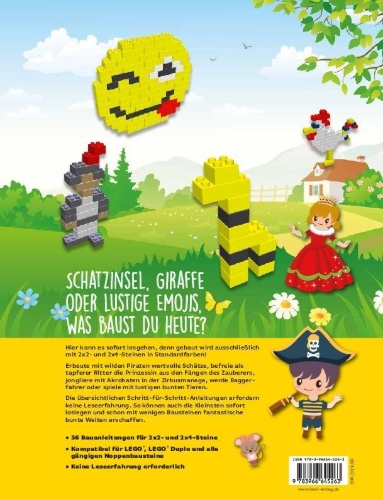Buchcover und Innenansicht für das Buch: Tipps für Kids: Neue Ideen für LEGO® Basis-Steine