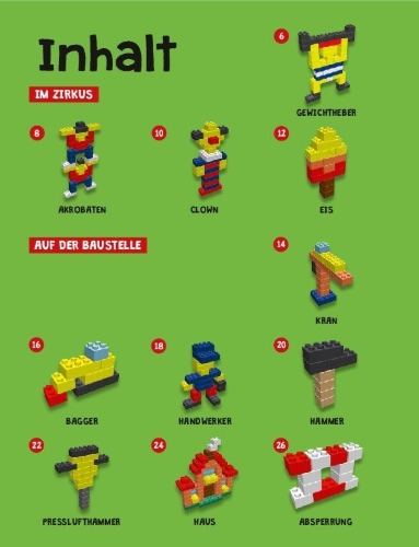 Buchcover und Innenansicht für das Buch: Tipps für Kids: Neue Ideen für LEGO® Basis-Steine