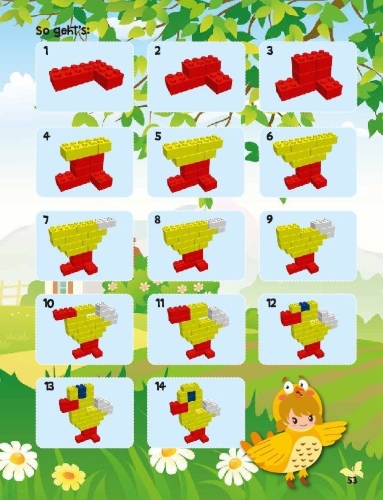Buchcover und Innenansicht für das Buch: Tipps für Kids: Neue Ideen für LEGO® Basis-Steine