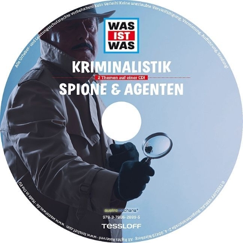 Buchcover und Innenansicht für das Buch: Was ist was Hörspiel-CD: Kriminalistik/ Spione & Agenten