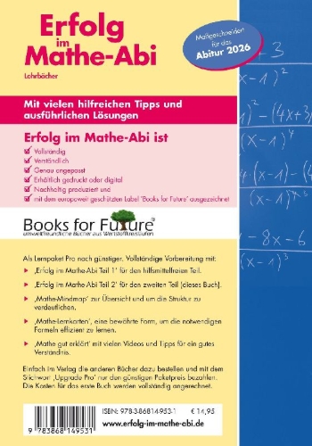 Buchcover und Innenansicht für das Buch: Erfolg im Mathe-Abi 2026 Hessen Leistungskurs Prüfungsteil 2: Wissenschaftlicher Taschenrechner