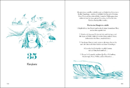 Buchcover und Innenansicht für das Buch: 50 Things to Do by the Sea