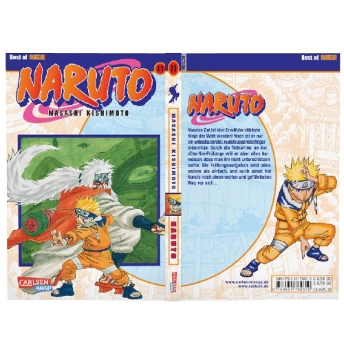 Buchcover und Innenansicht für das Buch: Naruto