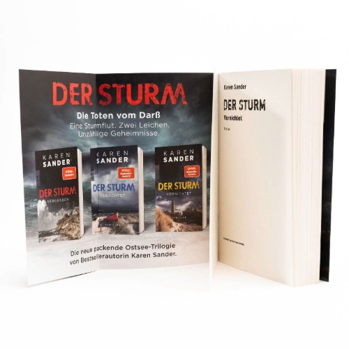 Buchcover und Innenansicht für das Buch: Der Sturm: Vernichtet