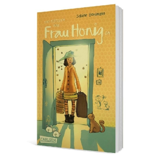 Buchcover und Innenansicht für das Buch: Und plötzlich war Frau Honig da