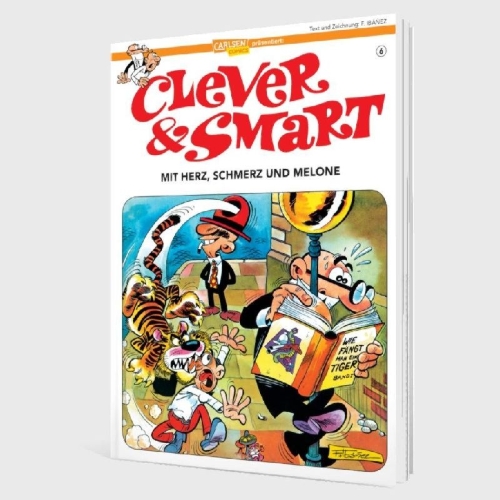 Buchcover und Innenansicht für das Buch: Mortadelo y Filemon: Chapeau el "Esmirriau"