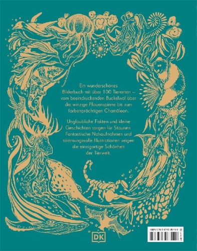 Buchcover und Innenansicht für das Buch: Wundervolle Welt der Tiere