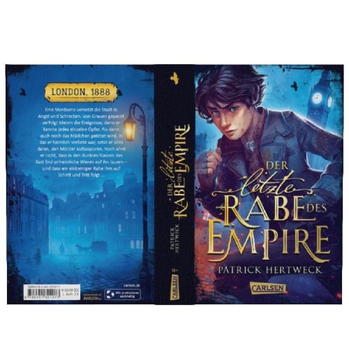 Buchcover und Innenansicht für das Buch: Der letzte Rabe des Empire