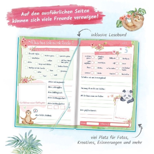 Buchcover und Innenansicht für das Buch: Trötsch Meine Schulfreunde Tierfreunde