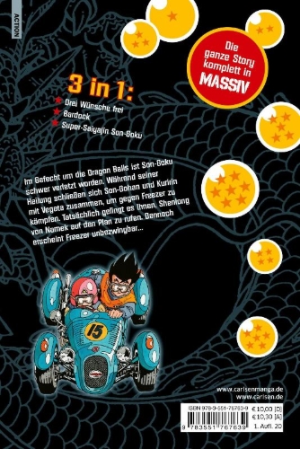 Buchcover und Innenansicht für das Buch: Dragon Ball Triple Edition