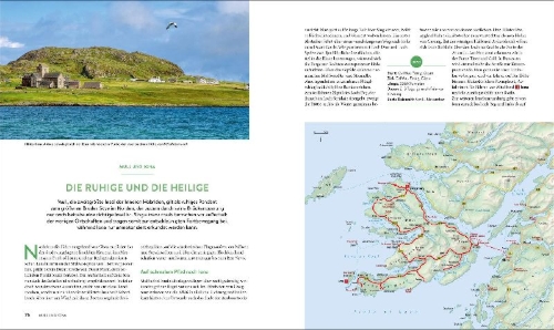 Buchcover und Innenansicht für das Buch: Roadtrips Schottland