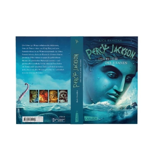 Buchcover und Innenansicht für das Buch: Percy Jackson: Titan's  Curse