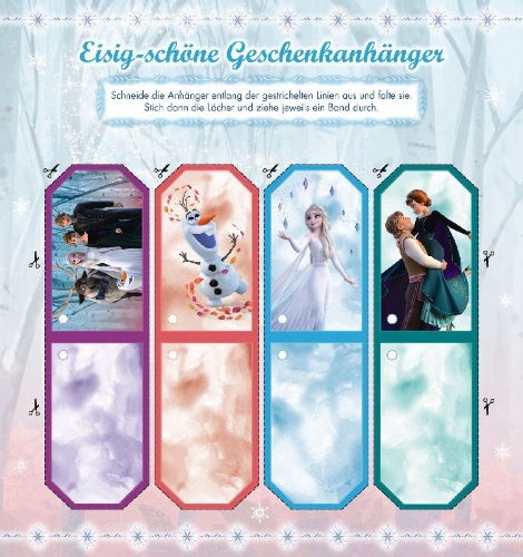 Buchcover und Innenansicht für das Buch: Disney Die Eiskönigin 2: Mein großer Bastelspaß