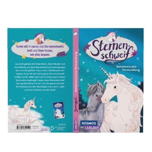 Buchcover und Innenansicht für das Buch: Sternenschweif 1: Geheimnisvolle Verwandlung