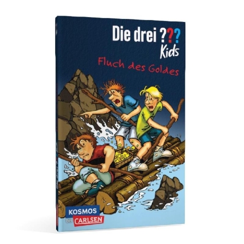 Buchcover und Innenansicht für das Buch: Die drei ??? Kids 11: Fluch des Goldes