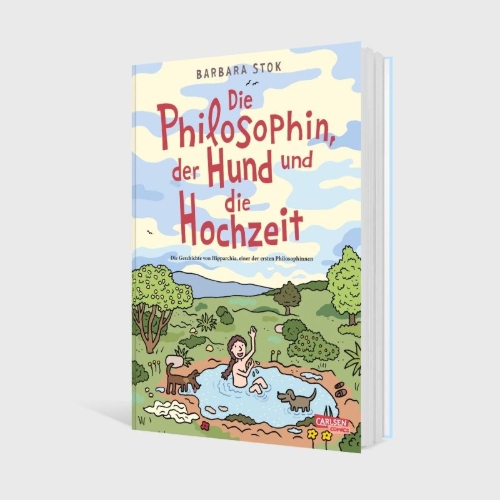 Buchcover und Innenansicht für das Buch: De filosoof, de hond en de bruiloft