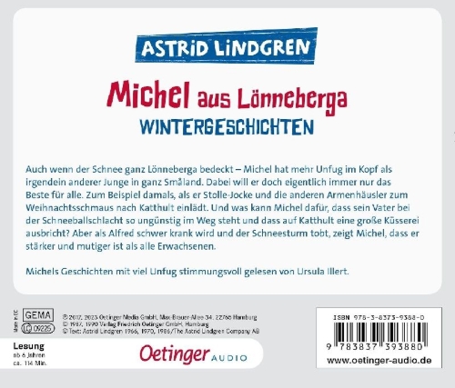 Buchcover und Innenansicht für das Buch: Emils vinterhyss
