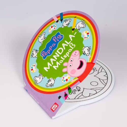 Buchcover und Innenansicht für das Buch: Peppa Wutz Ausmalbilder: MANDALA Malspaß