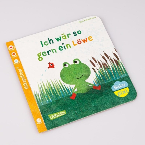 Buchcover und Innenansicht für das Buch: Baby Pixi (unkaputtbar) 158: Ich wär so gern ein Löwe