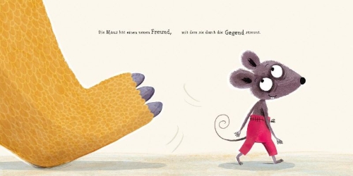 Buchcover und Innenansicht für das Buch: Die Maus hat einen neuen Freund