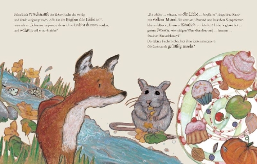 Buchcover und Innenansicht für das Buch: Wie der kleine Fuchs die Liebe entdeckt / mit Hörbuch
