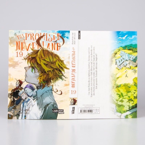 Buchcover und Innenansicht für das Buch: Yakusoku no Neverland