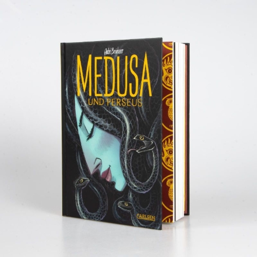 Buchcover und Innenansicht für das Buch: Medusa und Perseus