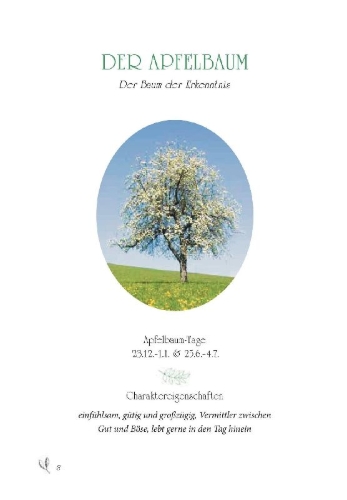 Buchcover und Innenansicht für das Buch: Baumhoroskop der Kelten