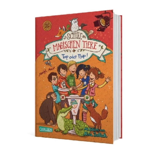 Buchcover und Innenansicht für das Buch: Die Schule der magischen Tiere 05: Top oder Flop!