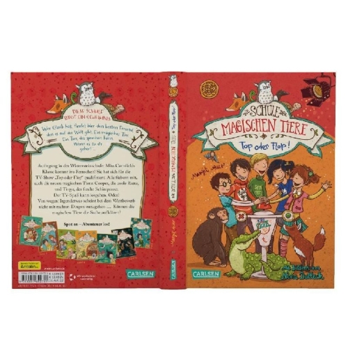 Buchcover und Innenansicht für das Buch: Die Schule der magischen Tiere 05: Top oder Flop!