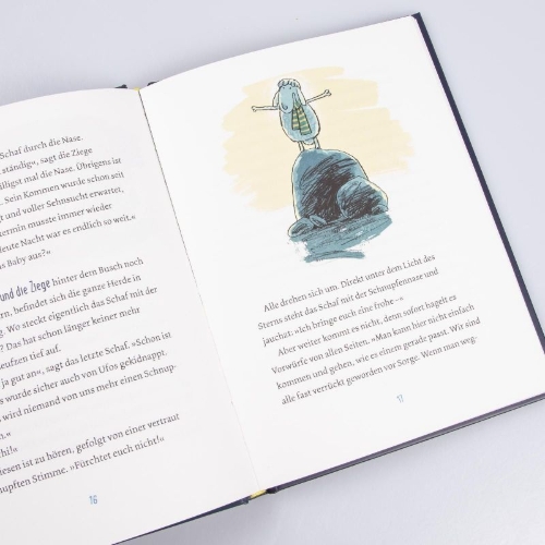 Buchcover und Innenansicht für das Buch: Das letzte Schaf