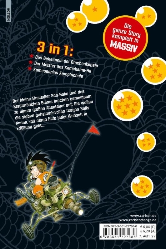 Buchcover und Innenansicht für das Buch: Dragon Ball Triple Edition