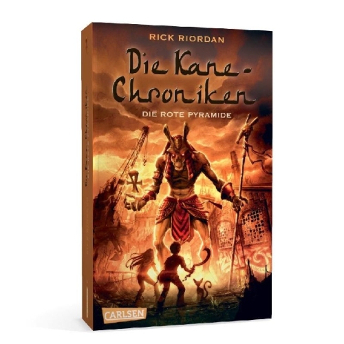 Buchcover und Innenansicht für das Buch: The Red Pyramid. The Kane Chronicles, Book One
