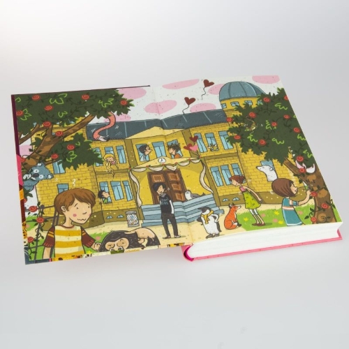Buchcover und Innenansicht für das Buch: Die Schule der magischen Tiere 08: Voll verknallt!