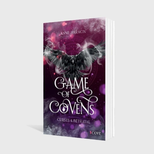 Buchcover und Innenansicht für das Buch: Curses & Betrayal (Game of Covens 1)