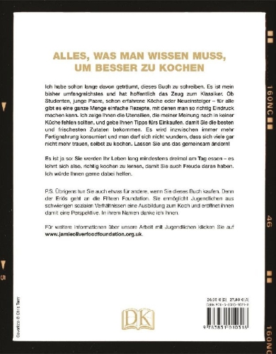 Buchcover und Innenansicht für das Buch: Besser kochen mit Jamie Oliver