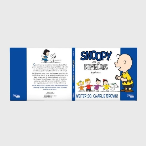 Buchcover und Innenansicht für das Buch: Snoopy und die Peanuts 6: Weiter so, Charlie Brown!