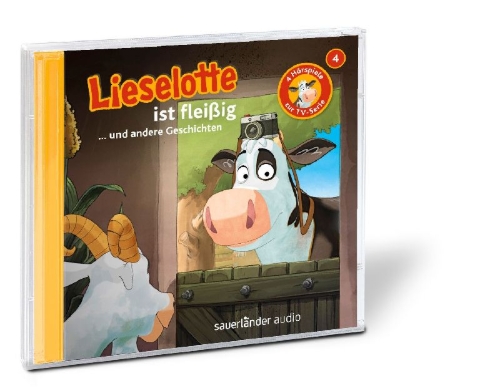Buchcover und Innenansicht für das Buch: Lieselotte geht arbeiten