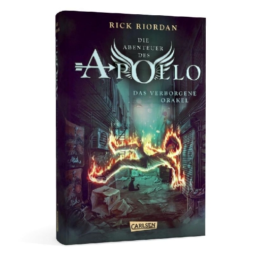 Buchcover und Innenansicht für das Buch: The Trials of Apollo Vol 1: The Hidden Oracle