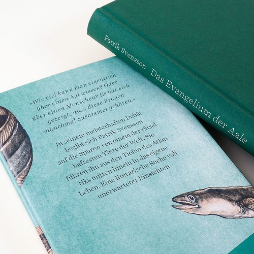 Buchcover und Innenansicht für das Buch: Ålevangeliet