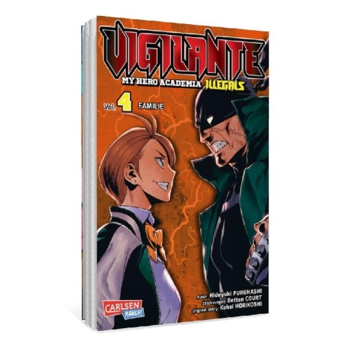 Buchcover und Innenansicht für das Buch: Vigilante: Boku no Hero Academia Illegals