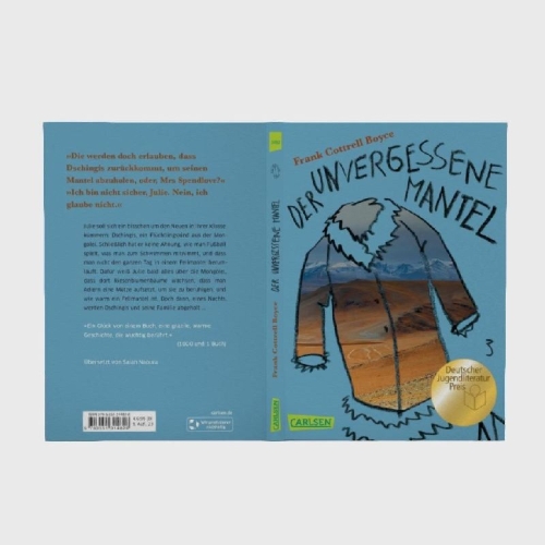 Buchcover und Innenansicht für das Buch: The unforgotten coat