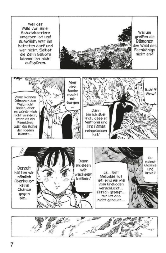 Buchcover und Innenansicht für das Buch: Nanatsu no Taizai