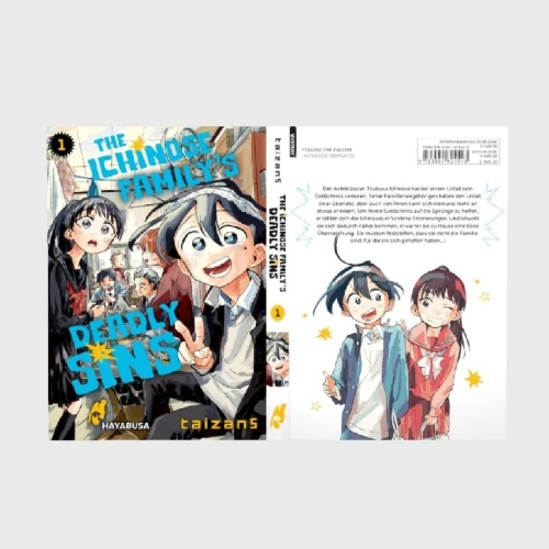 Buchcover und Innenansicht für das Buch: ICHINOSE-KE NO TAIZAI